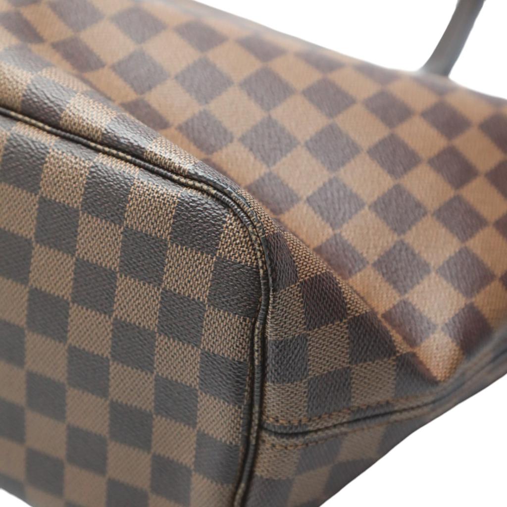 LOUIS VUITTON Damier No pouch Tote Bag Damier canvas Brown Women N41358 Used