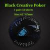 Premium Playing Cards Waterproof Poker Black Foil Limited Edition Magic Trick Cards Professional Cardistry Collection Set