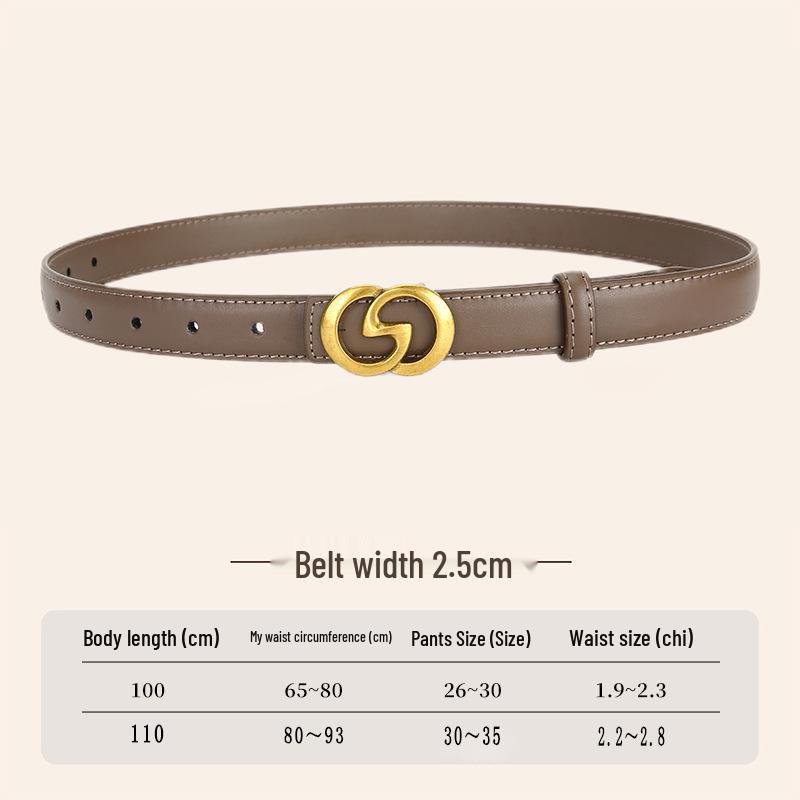 2026 Trendy Women's Korean Style Waist Belt for Jeans: Simple, Versatile, Casual.