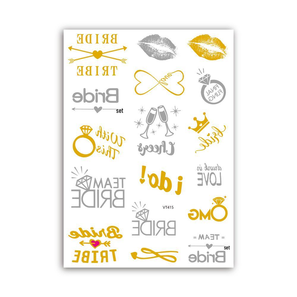 Ruikalong Metallic Christmas Waterproof Tattoo Stickers: Fashionable Temporary Arm Designs 210*150MM