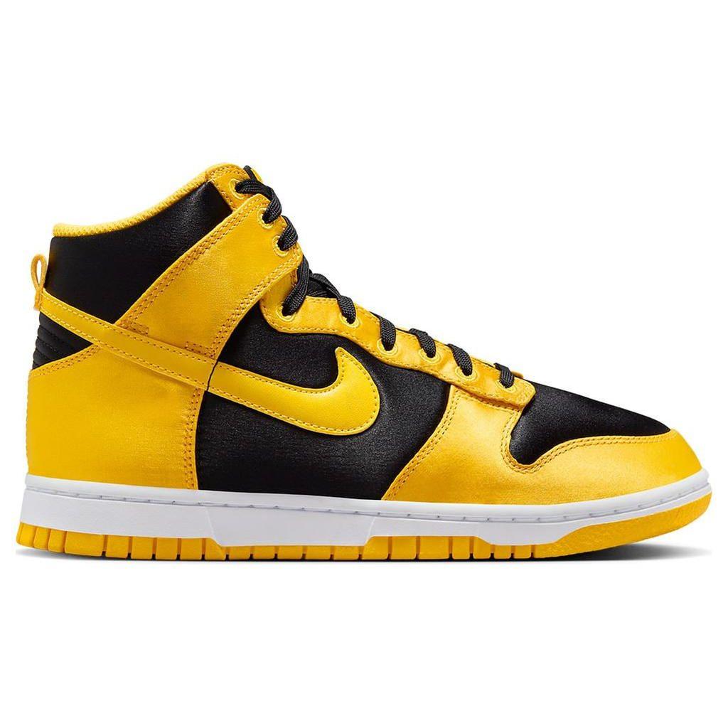 Nike  Dunk High Satin Goldenrod Women Sneakers Yellow Black Varsity-Maize FN4216-001