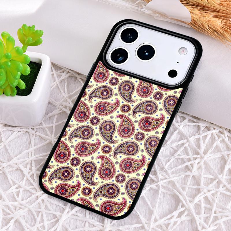 

Paisley Bandana Shockproof Phone Case for iPhone 17 Air 16e 15 11 12 14 13 Pro Max Cover Coque iPhone 14 Pro Max