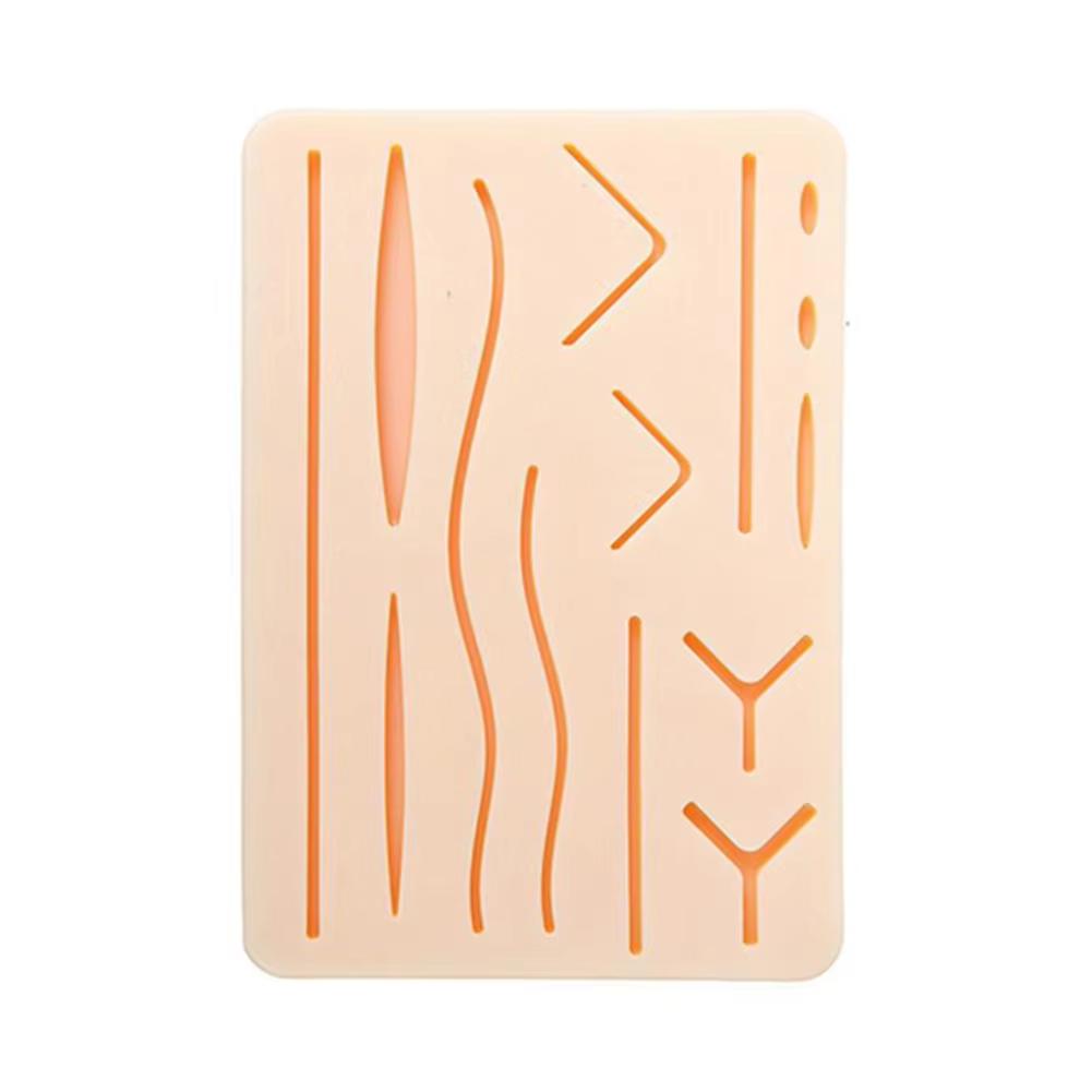 17Pcs/Set Silicone Suture Pad Kit Skin Medical Sugical Suture Practice Model Trainer Set With Tools Set