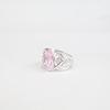 Rare Morganite Gemstone 925 Sterling Silver Statement Jewelry Ring Gift For Her CZR-3-2