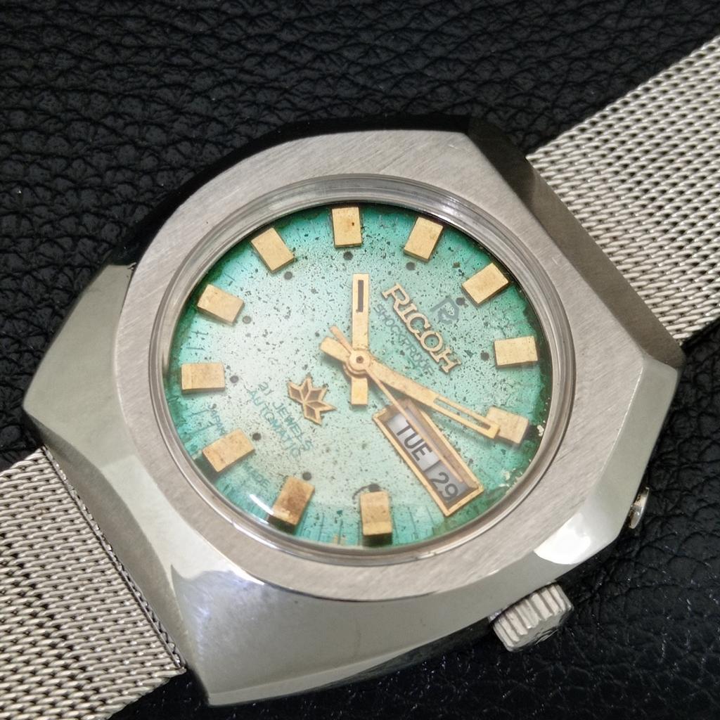 VINTAGE RICOH R31 AUTOMATIC JAPAN MENS ORIGINAL DIAL WATCH A705526-1