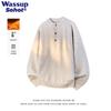 Wassup Sohot Old Money Style Men's Henley Collar Pullover Sweater