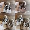 Fashion Leopard Print Pattern Womens Casual Warm Knitted Hat For Winter