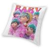 KPop Demon Hunters Saja Boys Pillowcase Soft Polyester Cushion Cover Decorations Throw Pillow Case Cover Home Wholesale 40X40cm