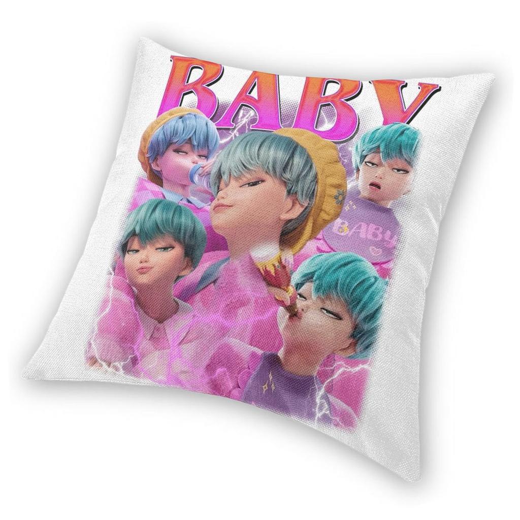 KPop Demon Hunters Saja Boys Pillowcase Soft Polyester Cushion Cover Decorations Throw Pillow Case Cover Home Wholesale 40X40cm