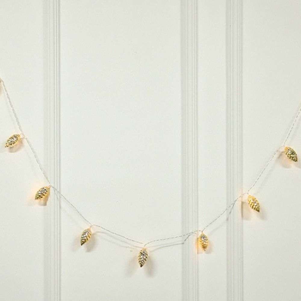 3m 20LED Christmas Decorative Lights Flashing Lights Simulation Pine Cone Light String Secure Portable Decorative Lantern String