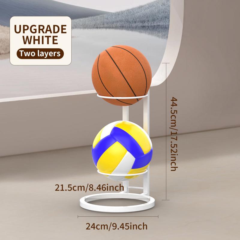 Multi-Function Ball Rack: Basketball, Football & Volleyball Storage for Kids' Rooms