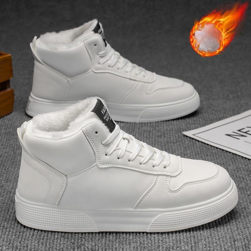 Ανδρικές Μοντέρνες Μεγάλο Μέγεθος Μαλακή Σόλα Αυξημένου Ύψους Χειμερινές Ζεστές Γούνινες Μπότες Χιονιού Με Επένδυση Μποτάκια Αστραγάλου Αντιολισθητικές Πεζοπορίας Casual Αθλητικές Μπότες