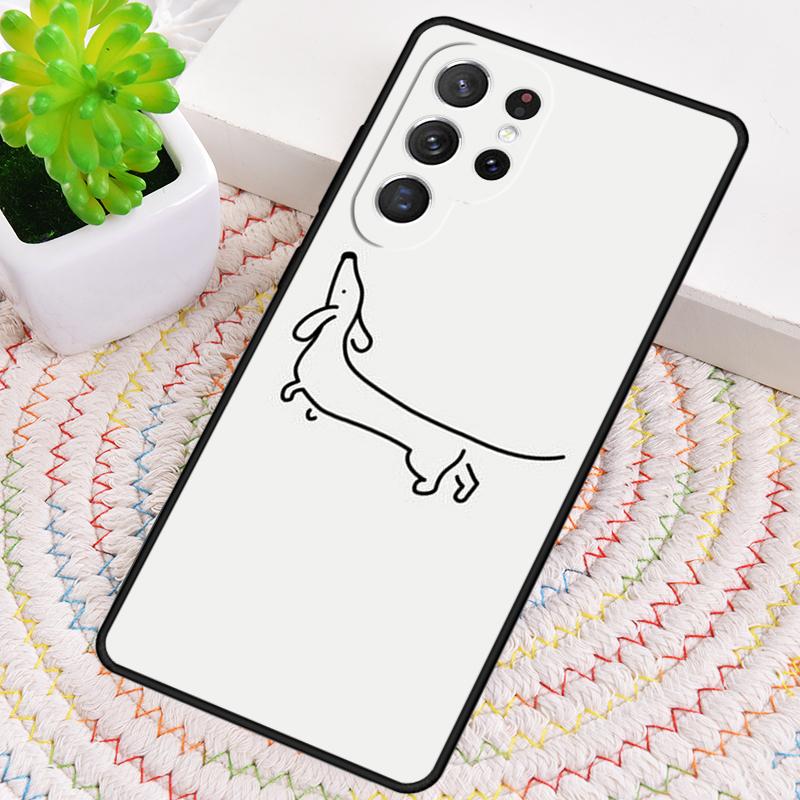 Dachshund Sausage Art Phone Case for Samsung Galaxy Note 10 Pro S26 Ultra S23 S24 FE S25 S21 S22 PLUS Shockproof Cove