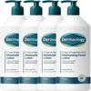 Dermaology 8-Type Hyaluronic Acid Large Capacity Facial Moisturizing Lotion 1L, Anti-wrinkle and Whitening Functional, 4 Pcs
