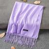 Sciarpa in cashmere spessa ed estesa autunno e inverno 2024, versatile sciarpa calda da donna, sciarpa a doppia faccia, scialle