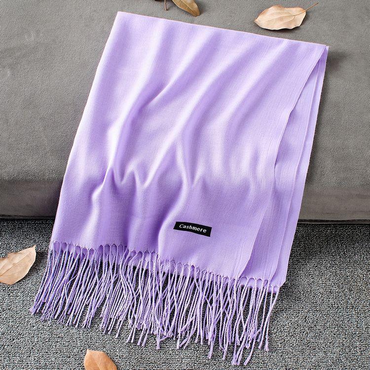 Sciarpa in cashmere spessa ed estesa autunno e inverno 2024, versatile sciarpa calda da donna, sciarpa a doppia faccia, scialle