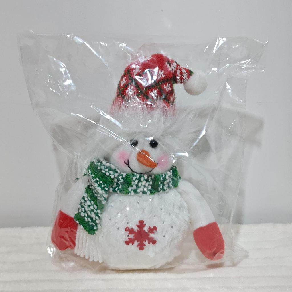 Haobei Light-Up Snowman Christmas Ornament with Snowflakes - Perfect Children's Gift