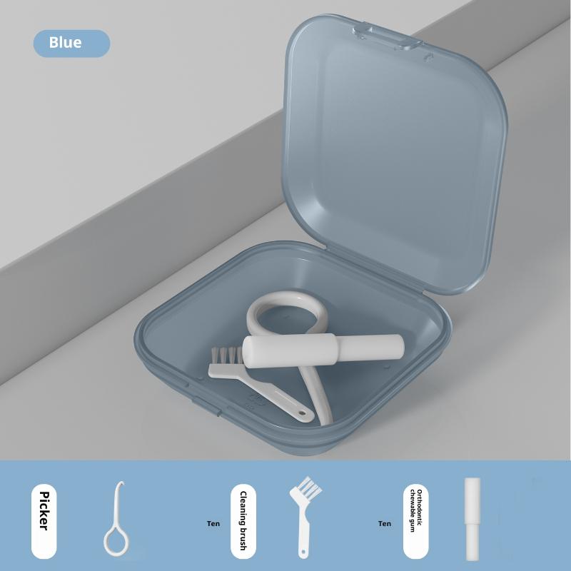 Invisible Braces Box Mouth Guard Case Retainer Bite Stick Storage Case Dental Aligner Portable With Lid Teeth Aligner Braces Box