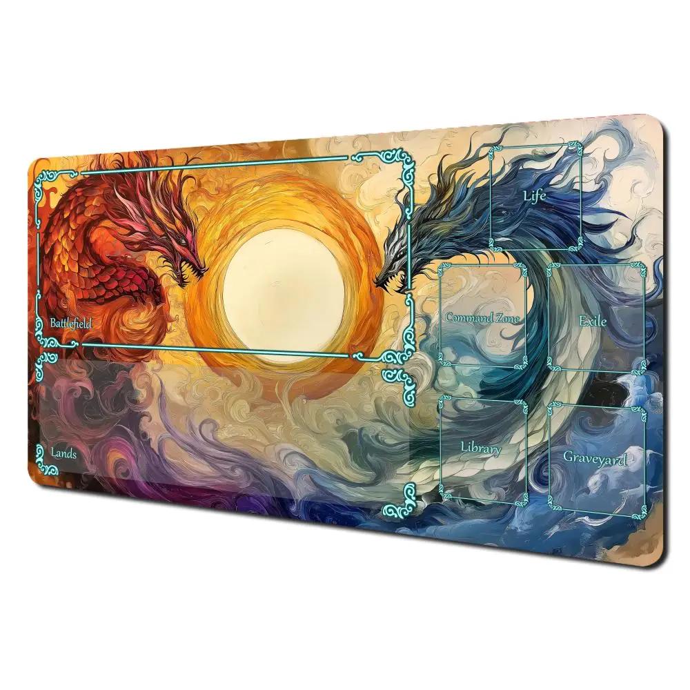 New magic game pad card game pad and regional fantasy dragon themed mtg game pad collection game pad Commander Battle game pad 30x80x0.2cm