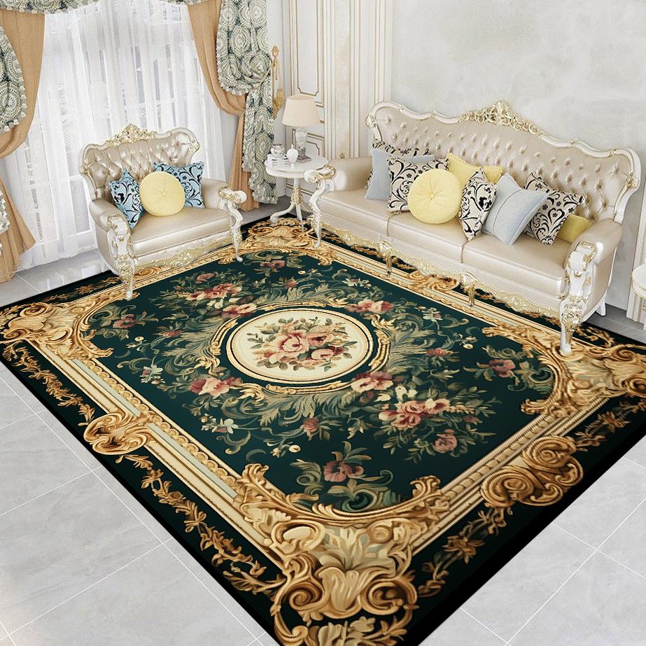 European Gorgeous Large Area Carpet Living Room Decoration Sofa Area Rugs 200x300cm Home Bedroom Soft Non-slip Entrance Mat