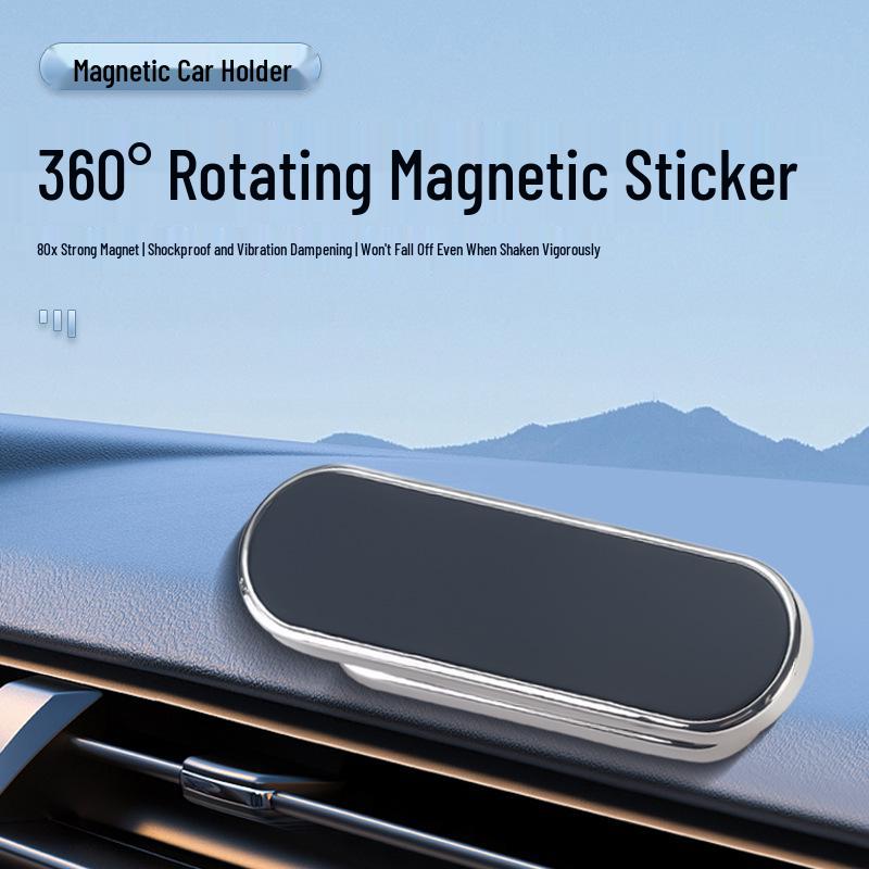 Magnetic Anti-Shake Car Mount: Strong Magnet, Instant Adsorption, Air Vent & Dashboard Compatibility