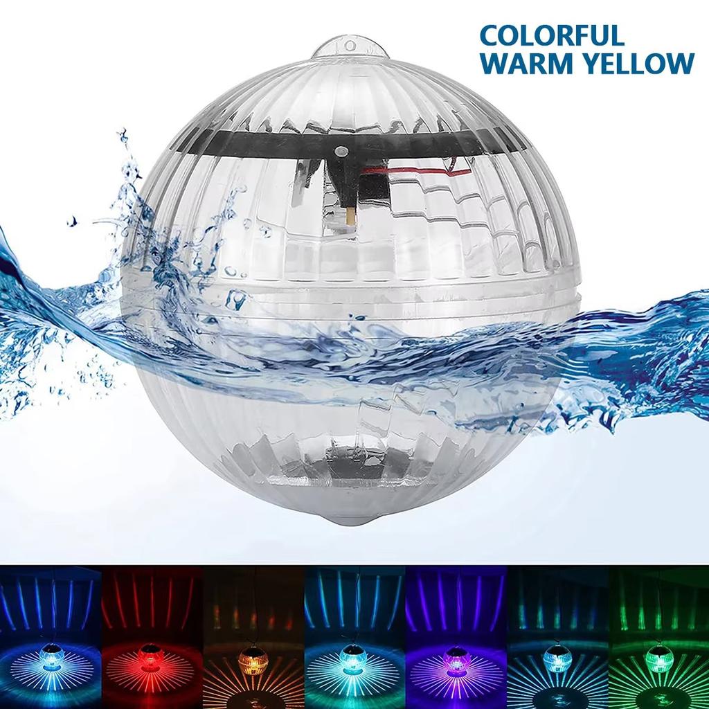 NEW Led Solar Floating Lamps Swimming Pool Ball Solar Panel Powered Pond Drift IP65 Glow Show Disco Color Changing lights HOT
