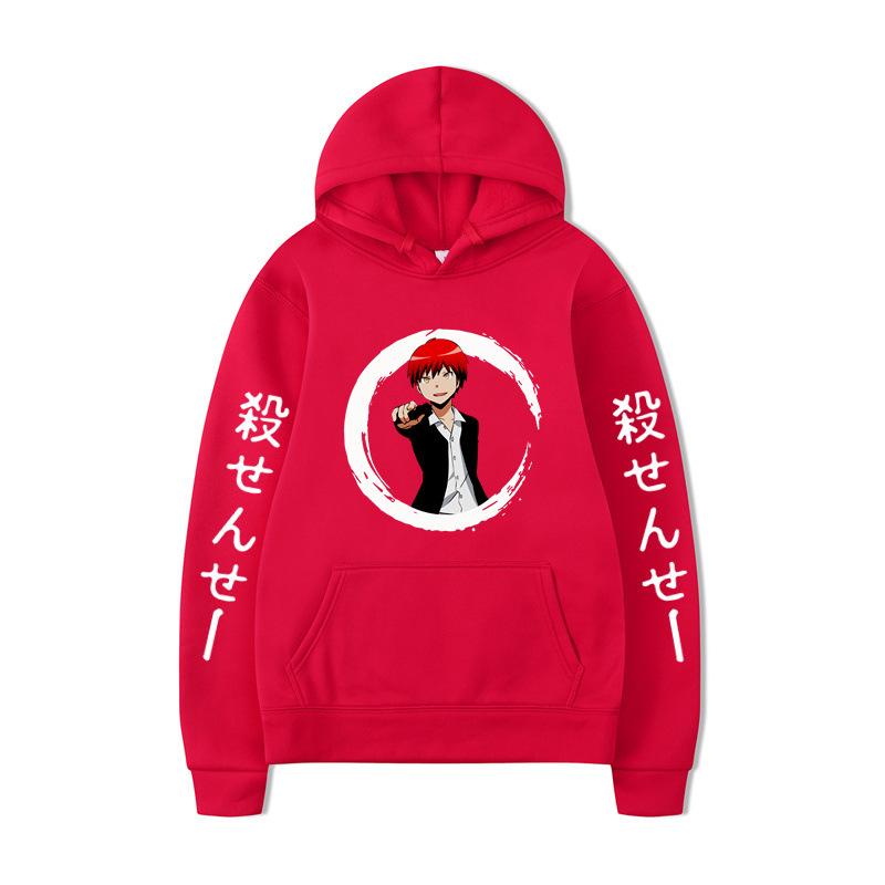 Japanese Anime Hoodies Print Fashion Sweatshirt Hip Hop Casual Unisex Autumn Winter Fleece Streetwear Tops