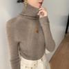 Women's Slim-fit High-neck Cashmere Pullover Sweater - Autumn/Winter Stylish, Tight-knit Base Layer