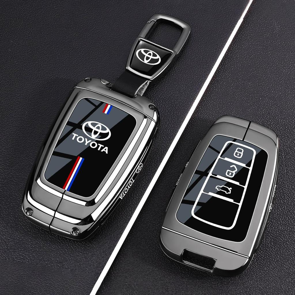 Transparent Car Key Fob Case Cover Black Key Case Shell Protector For Toyota For Sienna For Venza For Car Accessories