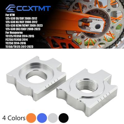 20mm CNC Aluminium Hinterrad-Kettenspanner Achsblock für KTM 125-530cc XCF XCW SX SXF XC XCWF EXC EXCF 2008-2023 2022 2021 Universal