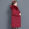 Plus Größe 6XL Winter Jacke Weibliche Unten Baumwolle Gepolsterte Kleidung Frauen Beiläufige Dünne Parka Mantel Mittleren Alters Mäntel V1011