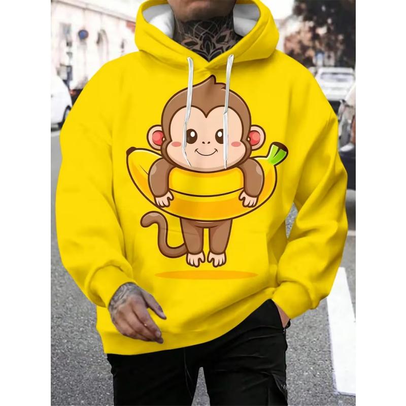 Men's Trendy Hooded Sweatshirt, Versatile and Comfortable
