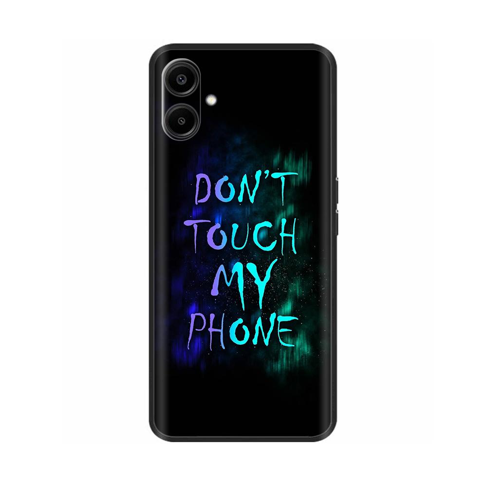 For Samsung Galaxy A06 Case Luxury Black Silicone Painted For Samsung Galaxy A06 SM-A065F Cases Bumper TPU Phone Protector Cover
