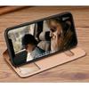 Magnetic 100% Genuine Leather View Window Case for iPhone 16 15 14 13 12 11 Pro MAX XR X Plus Case Wallet Flip Stand Free Answer