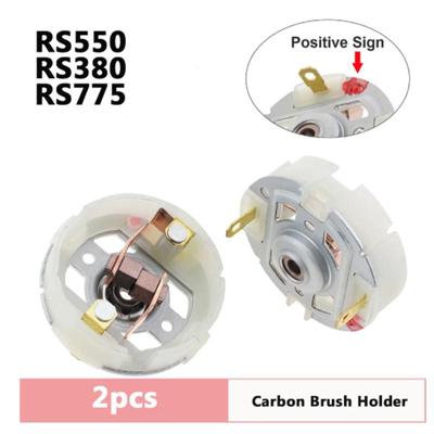 2PCS RS550 RS380 RS775 DC Motor Carbon Brush Holder for Electric Drill / Electric Screwdriver with Copper Brush