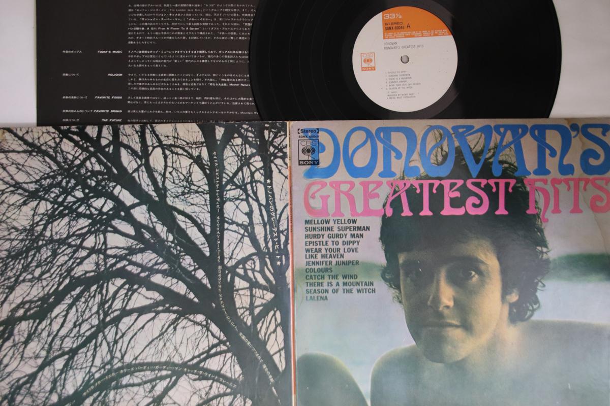 

LP Пластинка DONOVAN - Donovan s Greatest Hits SONX60049 CBS SONY 1969 Япония Рок Б/У