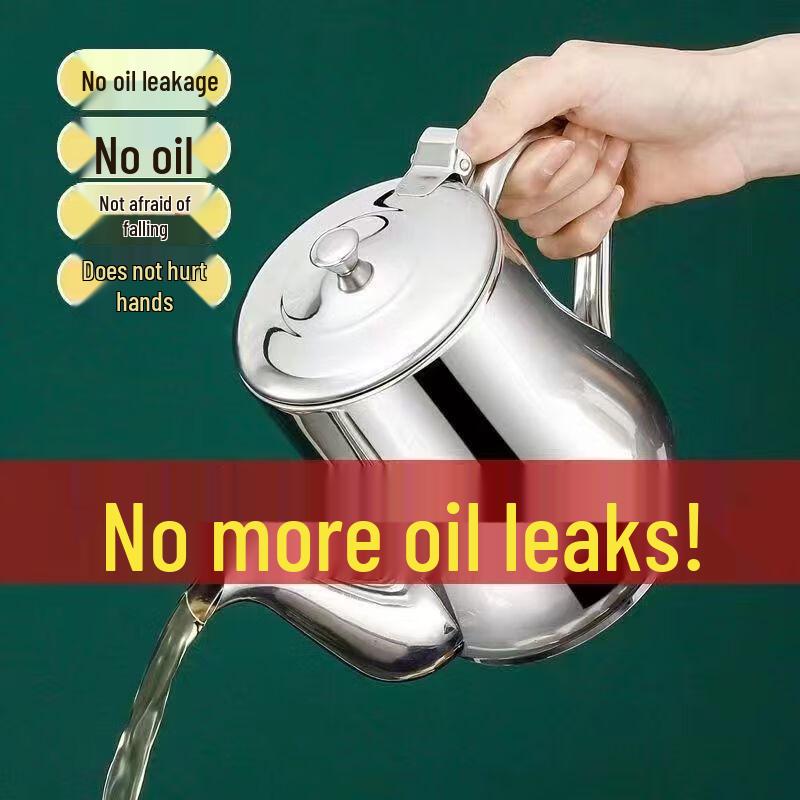 Stainless Steel Leak-proof Oil Dispenser with Filter