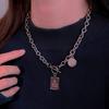 Street Letters Tag Ot Buckle Necklace Trendy Cool Handsome Hip Hop Simple Accessories Hiphop Sweater Chain Women