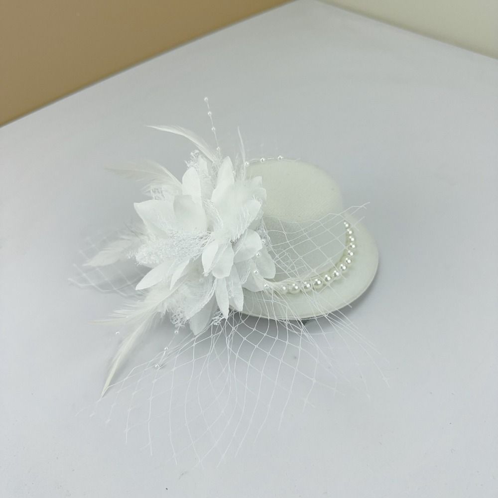 Exquisiter Vintage Fascinator Hut Elegante Braut Kopfschmuck Maskenball Kopfschmuck Bühnenauftritt