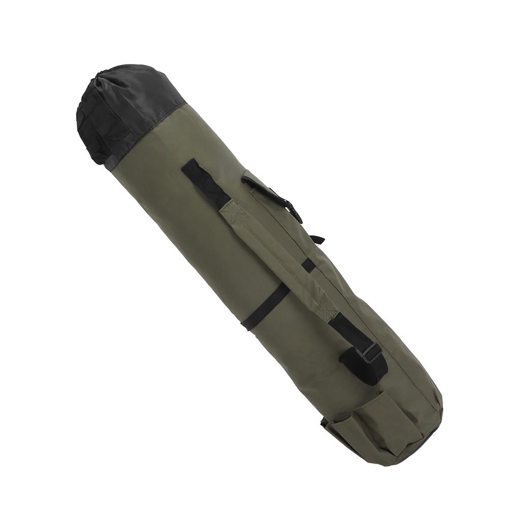 MultiPurpose Fishing Bag Folding Fishing Rod Pole Reel Lures Storage Case(Military Green )