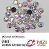 White AB Flatback DMC Hotfix Rhinestone Bag for DIY Hair Clips & Clothing