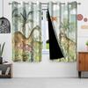2pc/set Forest Dinosaur Blackout Curtains Colorful Cartoon Wildlife Animal Kids Room Polyester Curtains Balcony Bedroom Curtains