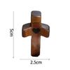 Wooden Cross My Heart Encouragement Gift Relieve Stress Emotional Support Cross Toys Portable Reduce Anxiety