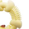 Pet Molar Toy Circle Shape Dog Chew Toy Puppy Teether Toy Teeth Cleaning for Dogs Safe Flexible TPR Multiple Colors