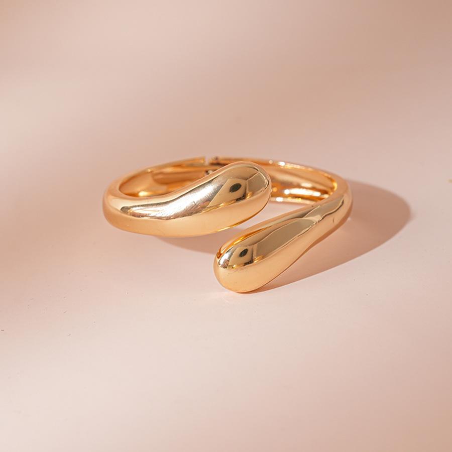 DIEZI 7 Style Exaggerated Hip Hop Gold Color Metal Cuff Bangles for Women Men Punk Geometric Round Bracelet Party Jewelry Set