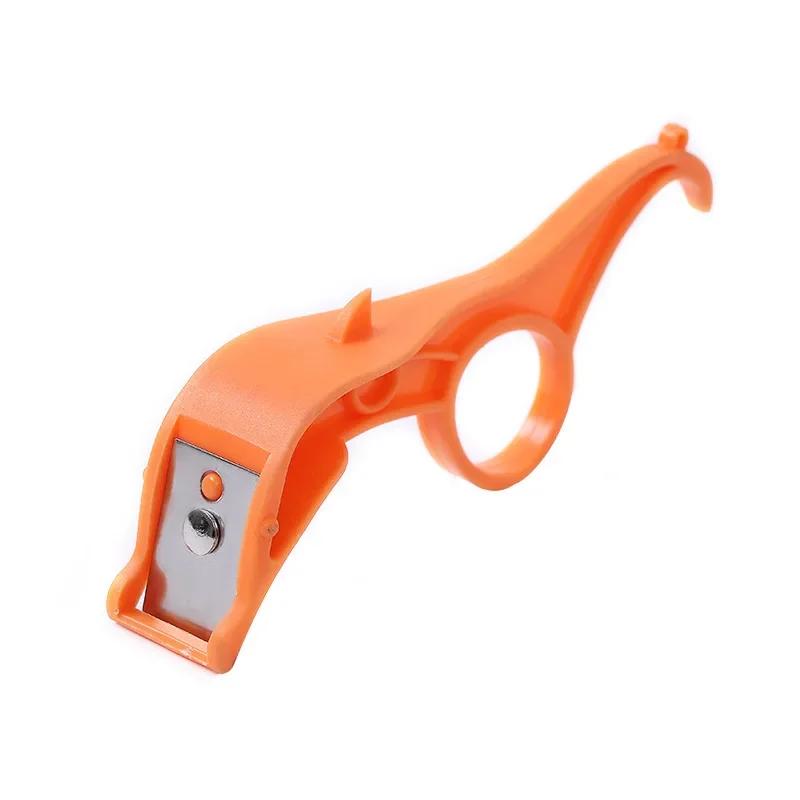 

Овощечистки из нержавеющей стали Фрукторезка Овощечистка Портативная ручная очистка картофеля Овощной инструмент Бытовые кухонные гаджеты оранжевый