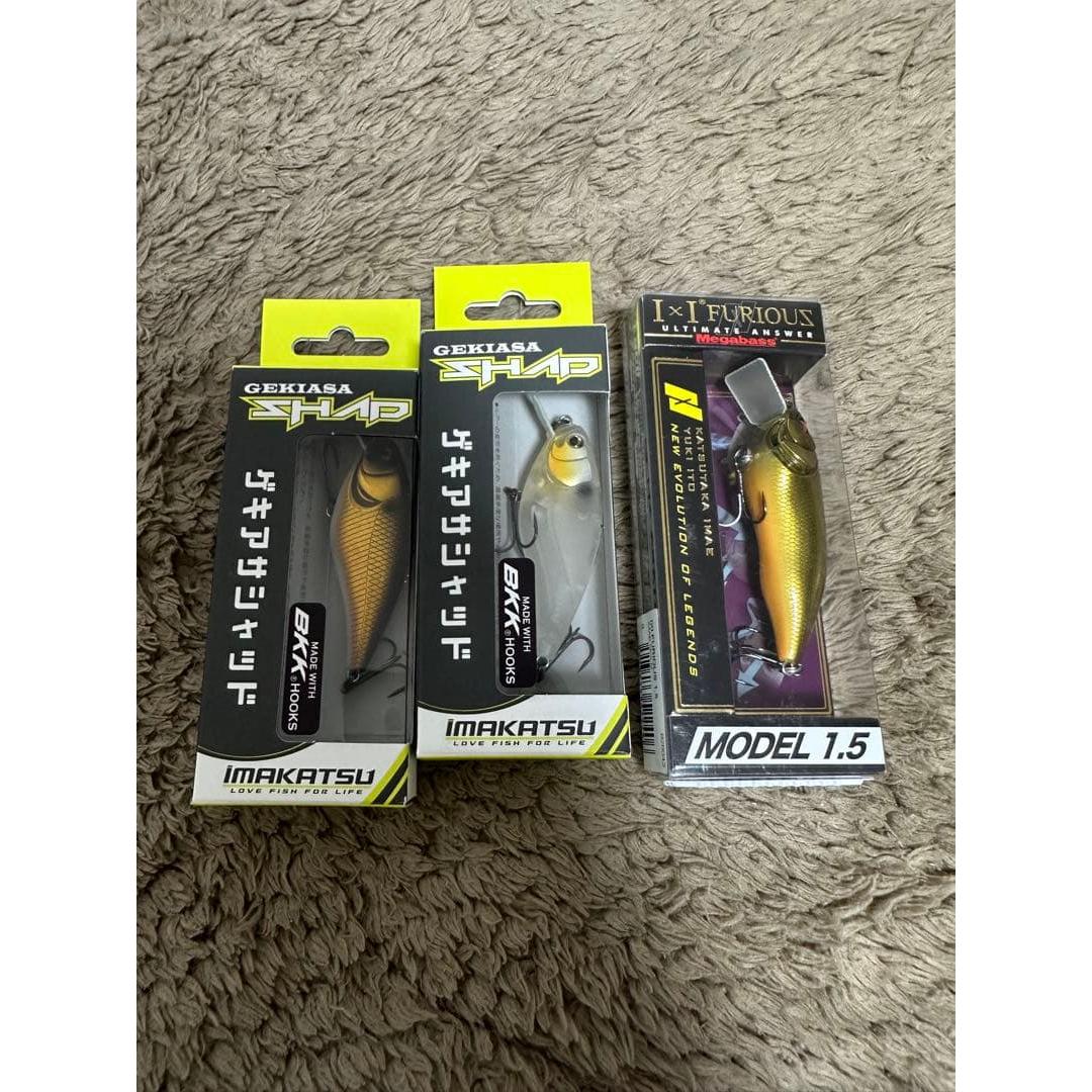 Used IMAKATSU Gekiasa Shad & Megabass IXI FURIOUS