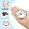 Uxcell Quartz Clock Insert  Round Quartz Movement Miniature Clock Fit 78mm/61mmDiameter Hole for Replacement Home 1/2 Pcs