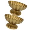 Elegant Iron Compote Bowl Vases Set of 2 Vintage Designs Accessory for Wedding Centerpieces And Home Decoration