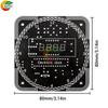 Digital DIY Electronic Clock Kit Light Control Rotation Digital LED Temperature & Time Display Tool Set for Soldering Practice